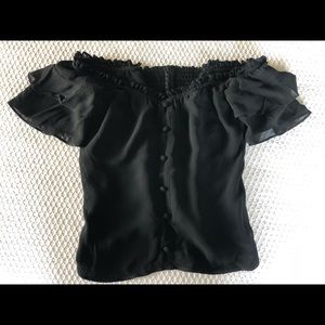 Reformation black shirt